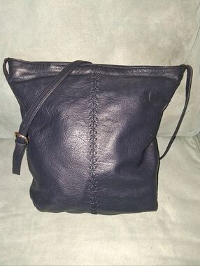 Valerie Stevens Blue Leather Bag